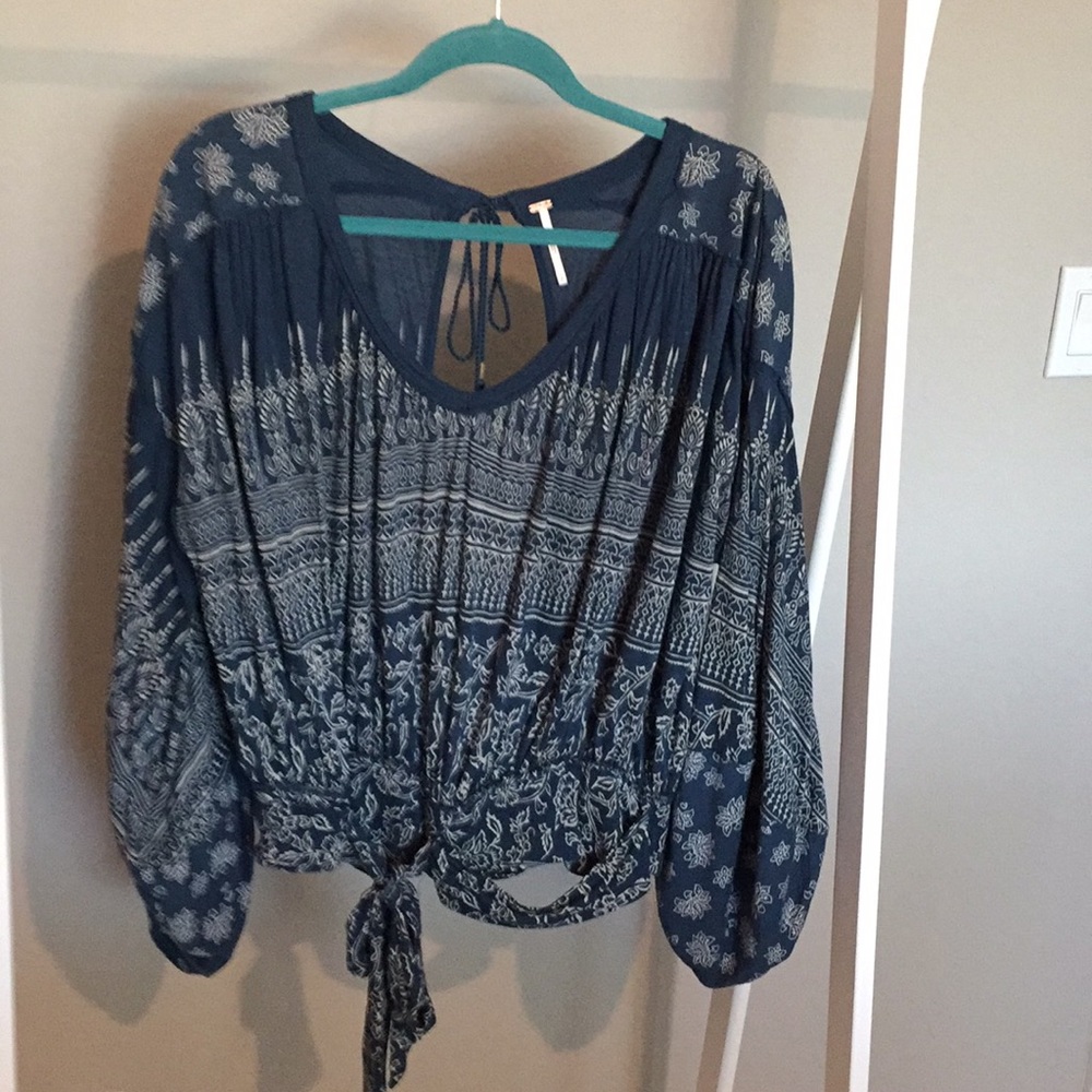 Free People Backless Top with Sash Waist